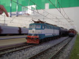 La E 636 041 sul plastico del "Gruppo E656" (ex plastico del forum di tutto treno) durante un servizio in service.